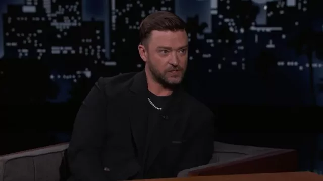 Diamant Necklace worn by Justin Timberlake in Jimmy Kimmel Live!