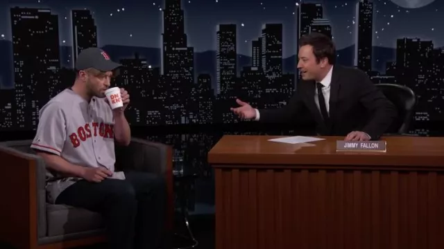 Boston Baseball Jersey worn by Justin Timberlake as Matt Damon in Jimmy Kimmel Live!