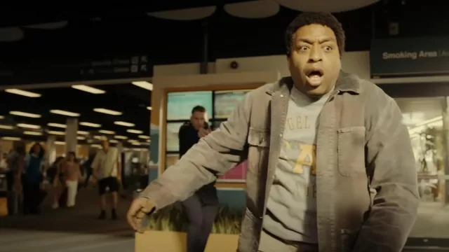Veste en velours côtelé portée par Faraday (Chiwetel Ejiofor) comme on le voit dans les tenues de la série télévisée The Man Who Fell to Earth (saison 1)