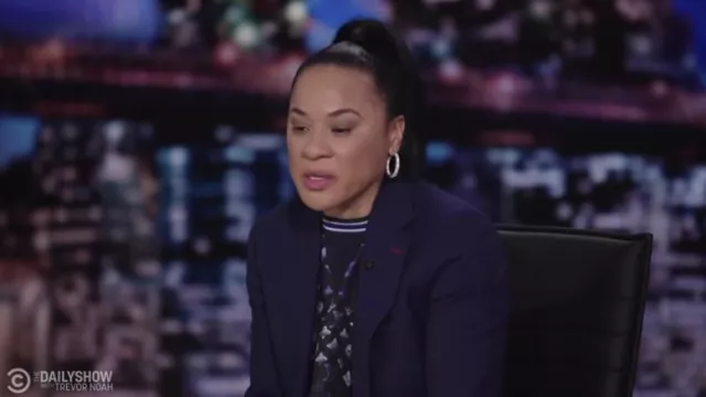 Printed Top worn by Dawn Staley as seen in The Daily Show with Trevor Noah
