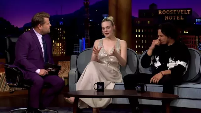 Dress worn by Elle Fanning as seen in The Late Late Show with James Corden