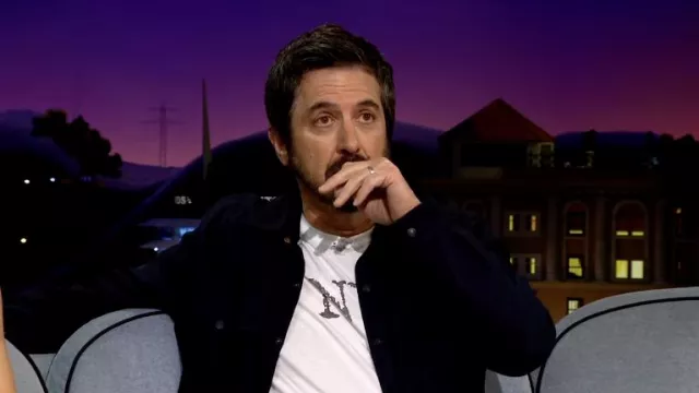 White T-shirt worn by Ray Romano as seen in The Late Late Show with James Corden on April 26, 2022