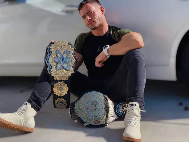 Jordan Green T-Shirt worn by Austin Theory on his Instagram account @austin_theory