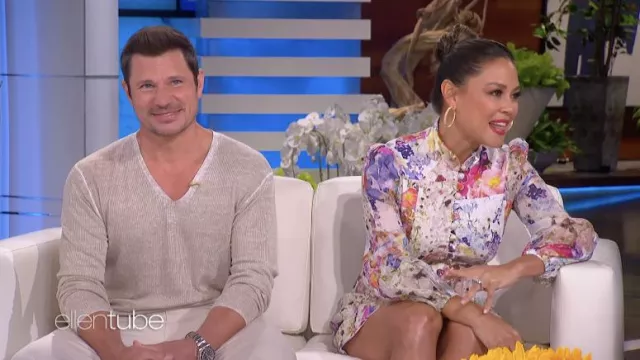 V Neck Sweater worn by Nick Lachey as seen in The Ellen DeGeneres Show on May 2, 2022