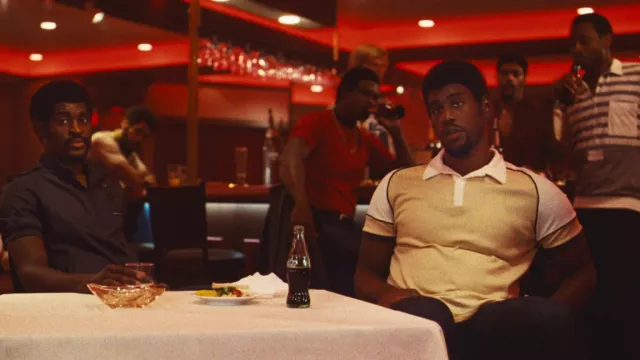 Polo shirt worn by Magic Johnson (Quincy Isaiah) as seen in Winning Time: The Rise of the Lakers Dynasty (S01E09)