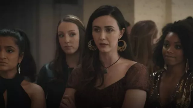 Earrings worn by Jules (Madeline Zima) as seen in Hacks TV show (Season 1 Episode 5)