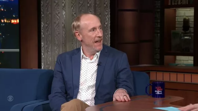 Printed shirt worn by Matt Walsh Bravely in The Late Show with Stephen Colbert