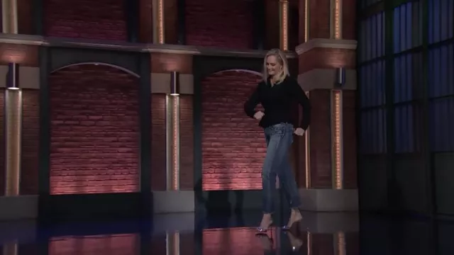 Chaussures à talons portées par Alexandra Wentworth comme on le voit dans Late Night with Seth Meyers