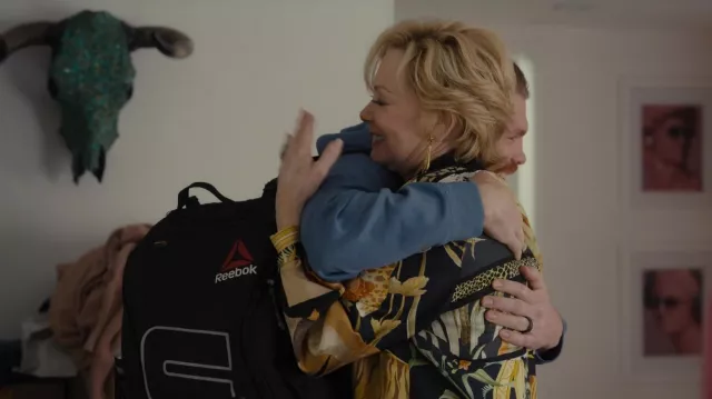 Printed Floral Shirt worn by Deborah Vance (Jean Smart) as seen in Hacks TV show outfits (Season 2 Episode 1)
