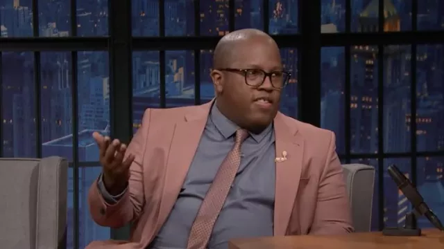 Eyeglasses worn by Michael R. Jackson as seen in Late Night with Seth Meyers