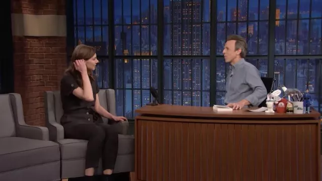 Jumpsuit worn by Allegra Hyde as seen in Late Night with Seth Meyers