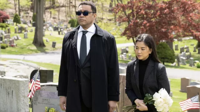Sunglasses worn by Harold Cooper (Harry Lennix) as seen in The Blacklist TV series outfits (Season 9 Episode 22)