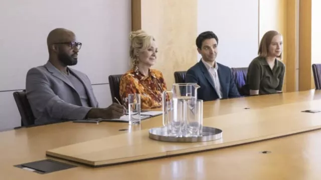 Printed Blouse Shirt worn by Deborah Vance (Jean Smart) as seen in Hacks TV show wardrobe (Season 2 Episode 7)