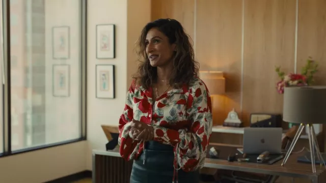 Priya Rio Sex Videos - Floral Printed Blouse Shirt worn by Priya Collins (Sarayu Rao) in Hollywood  Stargirl | Spotern