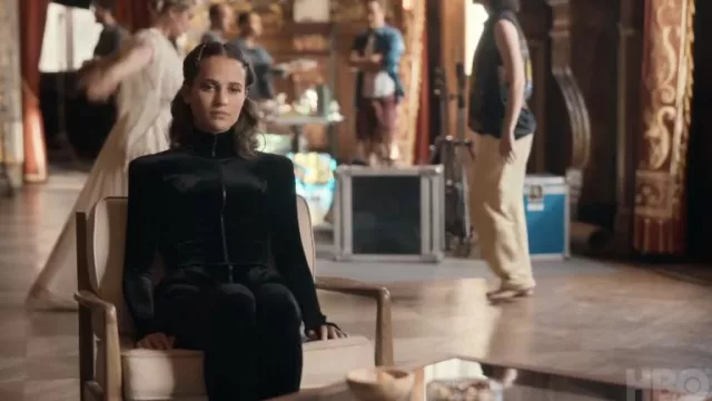 Black Zip Jumpsuit worn by Mira (Alicia Vikander) as seen in Irma Vep  (Season 1)