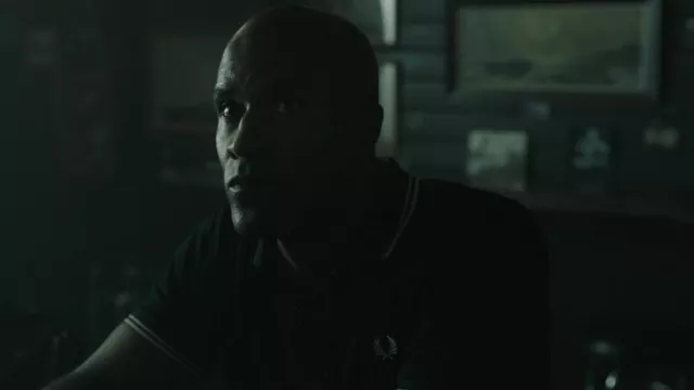 Fred Perry Polo Shirt worn by Commander Bill Cox (LaMonica Garrett) as seen in The Terminal List TV series (S01E07)