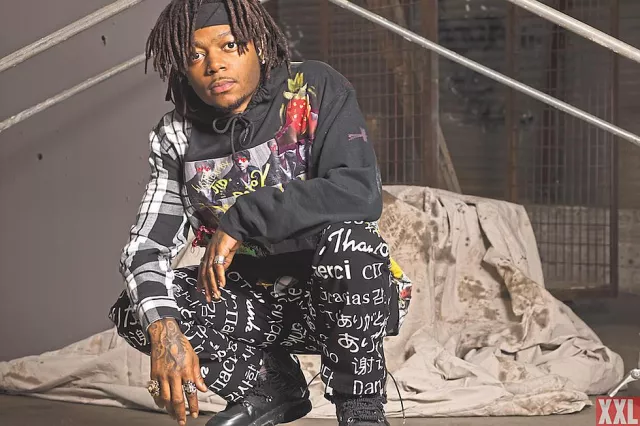 Printed Hoodie worn by J.I.D for The XXL Magazine Interview on March 28, 2019