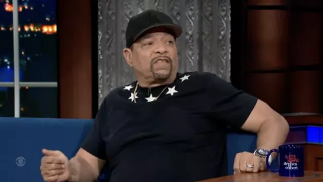 Stars T-shirt worn by Ice-T as seen in The Late Show with Stephen Colbert