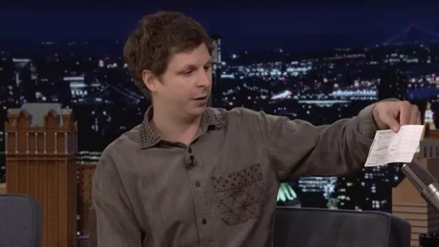 Button down shirt worn by Michael Cera in The Tonight Show Starring Jimmy Fallon