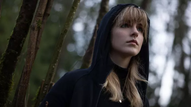 Zip Hoodie worn by Emma (Mckenna Grace) as seen in The Bad Seed Returns movie