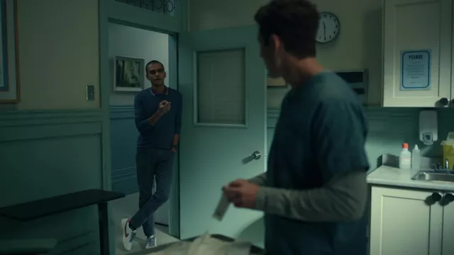 Nike white sneakers worn by Amesh (Sauriyan Sapkota) in The Midnight Club (S01E08)