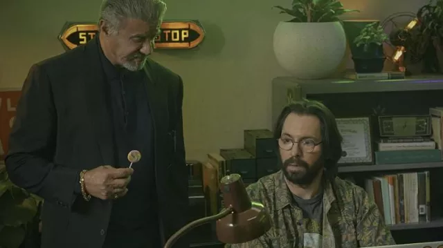 Floral button down shirt worn by Bodhi (Martin Starr) as seen in Tulsa King TV show (Season 1)