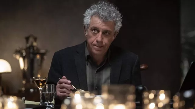 Grey plaid formal shirt worn by Daniel Molloy (Eric Bogosian) as seen in Interview with the Vampire Wardrobe (Season 1)
