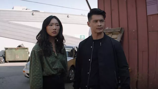 Bomber jacket worn by Henry Yan (Eddie Liu) as seen in Kung Fu Outfits (Season 3 Episode 5)
