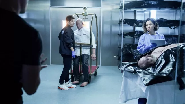 Sneakers worn by Joshua Folsom (Matt Lauria) as seen in CSI: Vegas TV show wardrobe (S02E06)