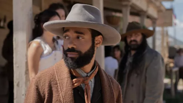 Grey hat worn by Augustus (Philemon Chambers) as seen in Walker Independence TV show wardrobe (S01E02)