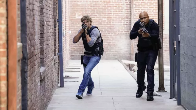 Denim pants worn by Marty Deeks (Eric Christian Olsen) as seen in NCIS: Los Angeles TV show wardrobe (Season 14 Episode 8)