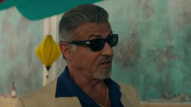 Persol sunglasses worn by Dwight 'The General' Manfredi (Sylvester Stallone) as seen in Tulsa King Wardrobe (S01E03)