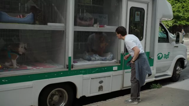 New Balance Grey sports shoes worn by Toby Fleishman (Jesse Eisenberg) as seen in Fleishman Is in Trouble (S01E05)