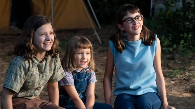 Blue top worn by Reggie (Julia Butters) as seen in The Fabelmans