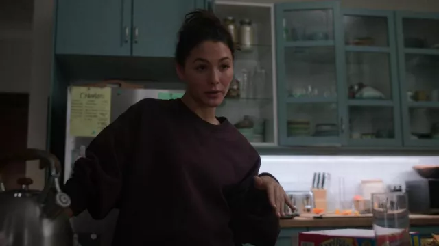 Oversize sweater worn by Hannah Copeland (Fivel Stewart) as seen in The Recruit TV series outfits (S01E02)