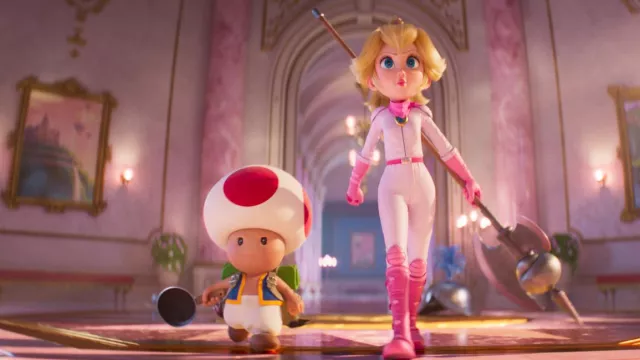 Anya Taylor-Joy dresses up as Princess Peach at 'Super Mario Bros