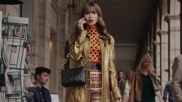 Geometric Print Shorts worn by Emily Cooper (Lily Collins) as seen in Emily in Paris (S03E05)
