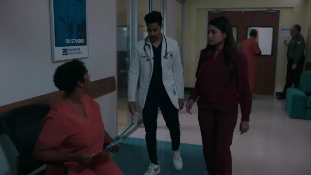 Nike sneakers worn by Devon Pravesh (Manish Dayal) as seen in The Resident Outfits (Season 6 Episode 11)