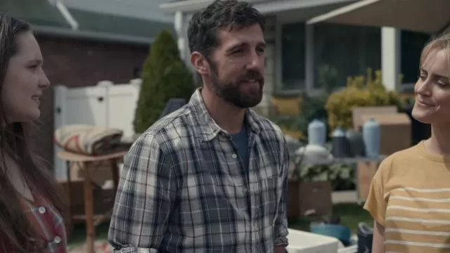 Plaid flannel shirt worn by John (Carter Hudson) as seen in Dear Edward (Season 1)