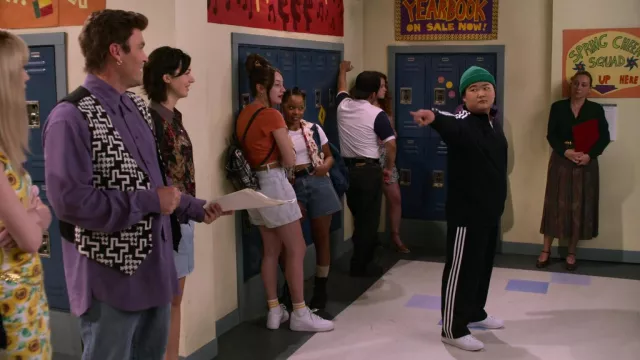 Adidas Black Tracksuit worn by Ozzie (Reyn Doi) as seen in That '90s Show (S01E06)