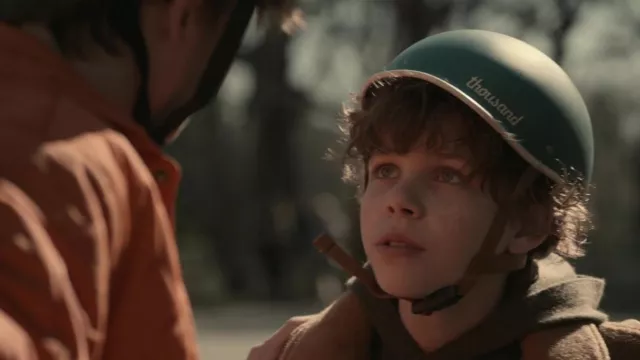 Thousand Bike Helmets worn by Edward (Colin O'Brien) as seen in Dear Edward (S01E01)