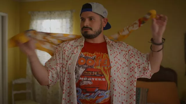 Geometric print shirt worn by Tio Tonio (J.R. Villarreal) as seen in