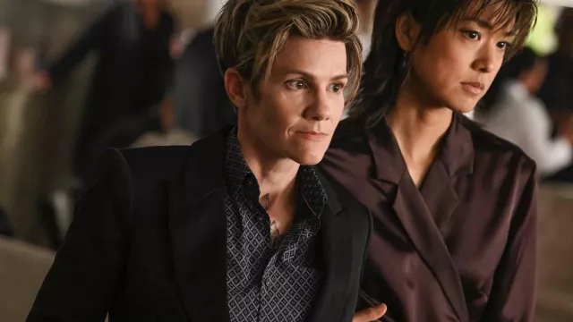 Printed Shirt worn by Greta Strobe (Cameron Esposito) as seen in A Million Little Things TV series outfits (S05E01)
