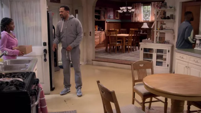 Ralph Lauren grey Tracksuit worn by Bernard Upshaw (Mike Epps) as seen in The Upshaws TV show (S03E04)