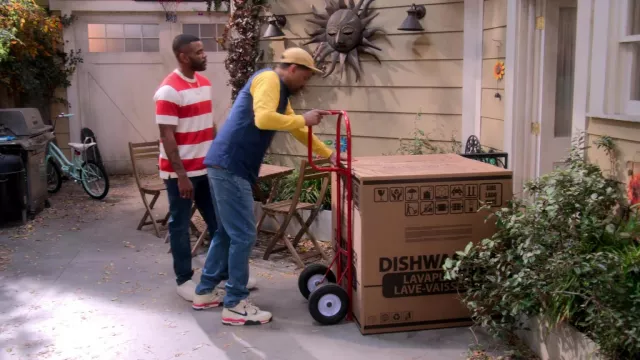 Nike Air Command Force sneakers worn by Bernard Upshaw (Mike Epps) as seen in The Upshaws (S03E07)