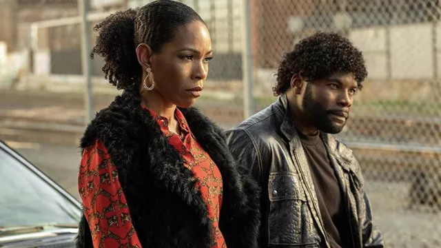 Leather jacket worn by Jerome Saint (Amin Joseph) as seen in Snowfall (S06E02)