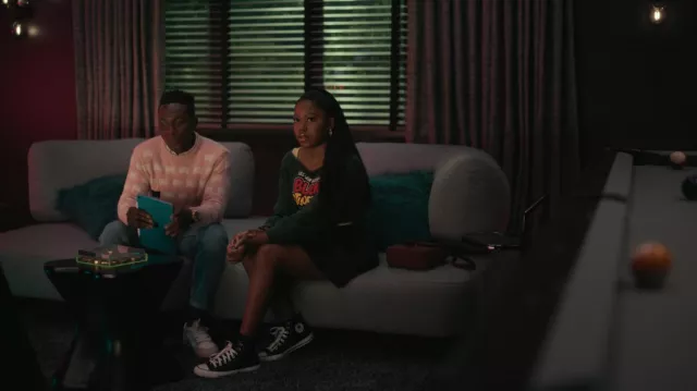 Converse sneakers worn by Ashley Banks (Akira Akbar) as seen in Bel-Air TV show (Season 2 Episode 3)