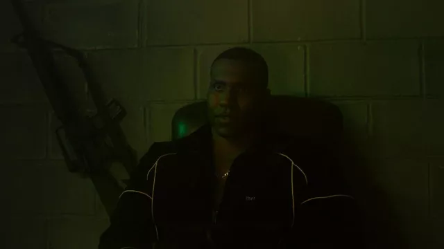 Dior jacket worn by Big Deon (Quincy Chad) as seen in Snowfall TV show (S06E03)