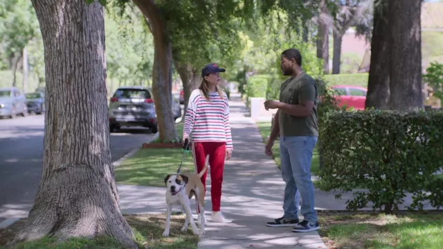 Clare V Trucker Hat worn by Liz (Christa Miller) as seen in Shrinking  (S01E07)