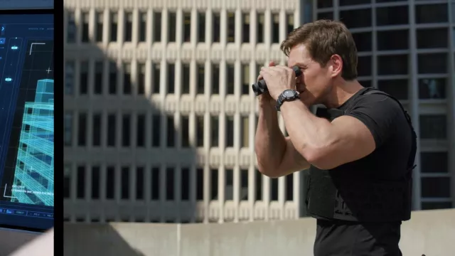 Reloj digital Casio usado por Harry Tasker (Steve Howey) como se ve en True Lies (S01E03)